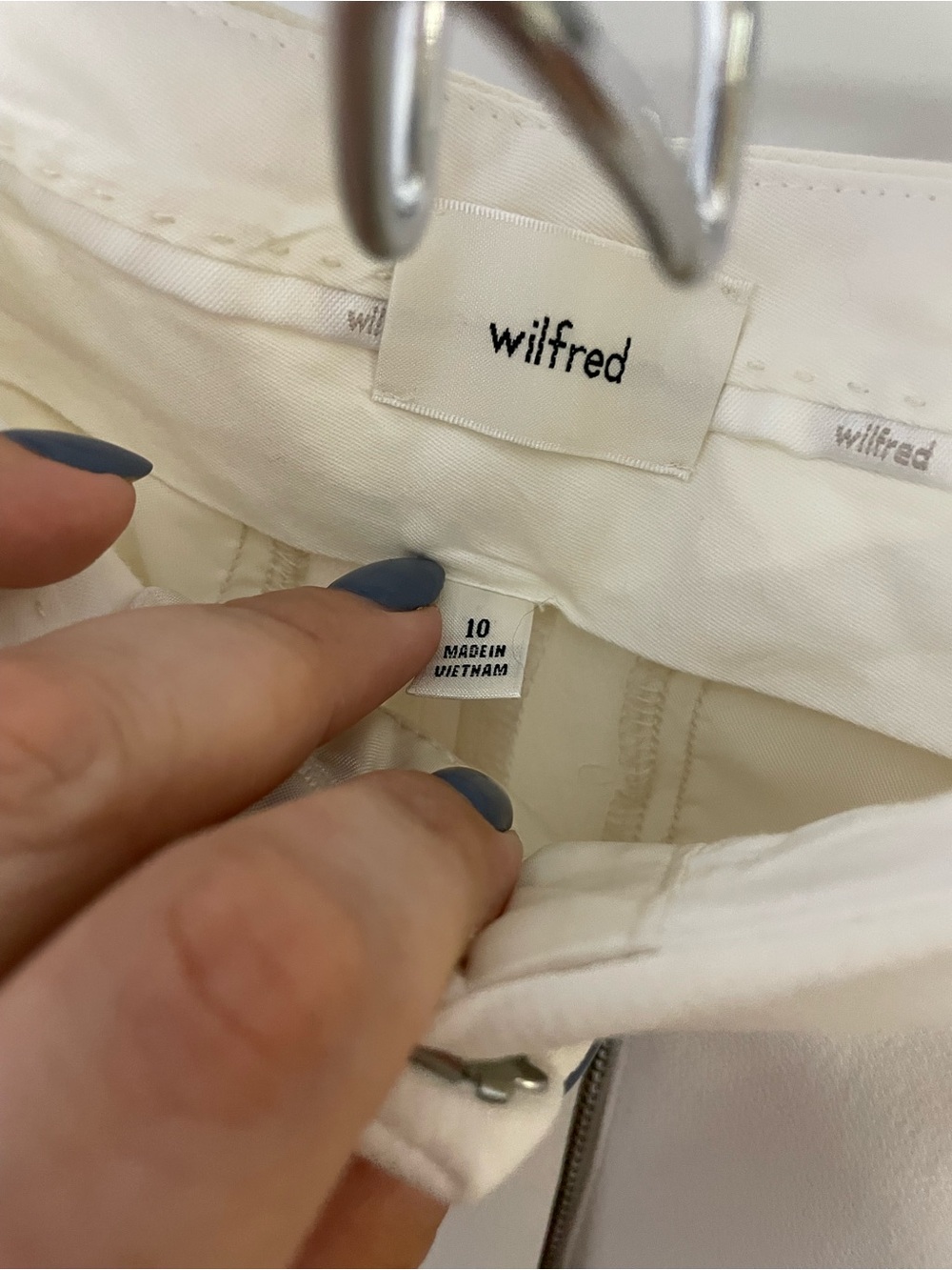 Wilfred Cream High-Rise Tailored Pants - Picture 3 of 3